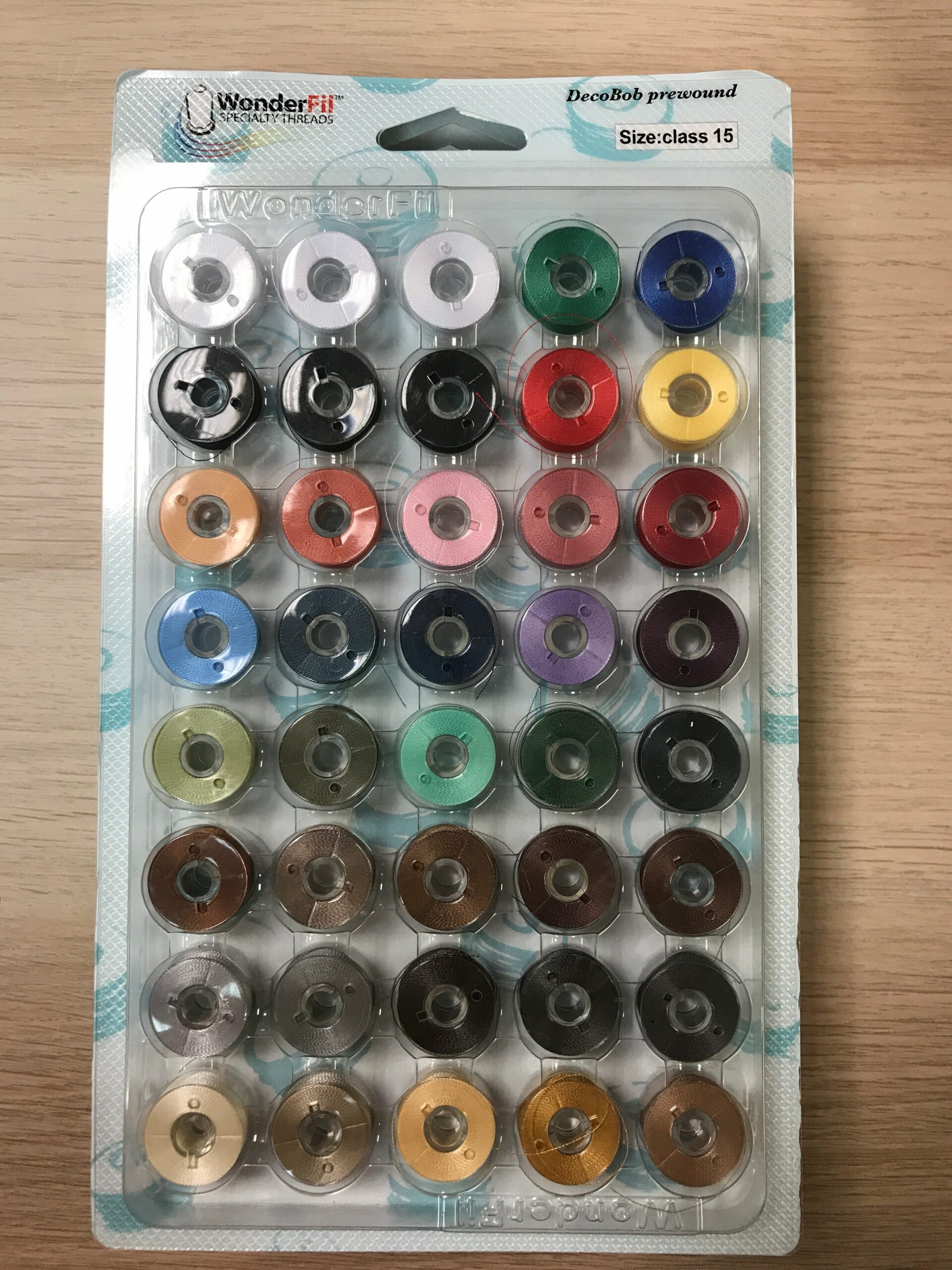 WonderFil DecoBob Prewound Bobbins Class 15 Master Set